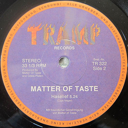 Matter Of Taste : Step By Step (7", Single)