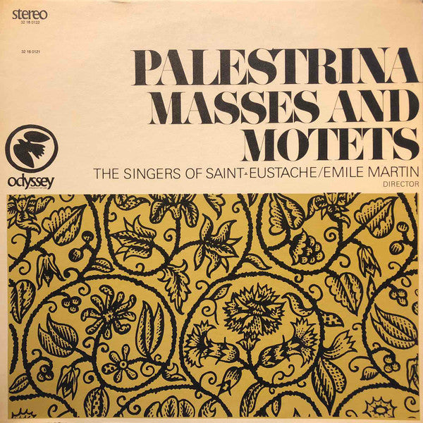 Palestrina* / Les Chanteurs De Saint-Eustache directed by Emile Martin : Masses And Motets (LP, RE)