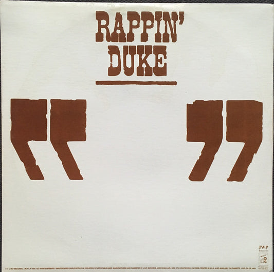 Rappin' Duke : Rappin' Duke (12")