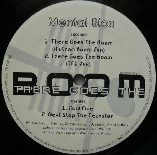 Mental Blox : There Goes The Boom (12")