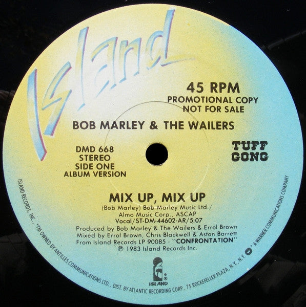 Bob Marley & The Wailers : Mix Up, Mix Up (12", Single, Promo)