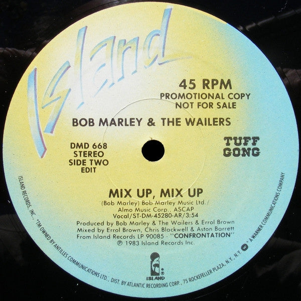 Bob Marley & The Wailers : Mix Up, Mix Up (12", Single, Promo)