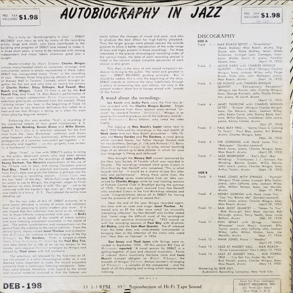 Various : Autobiography In Jazz (LP, Comp)