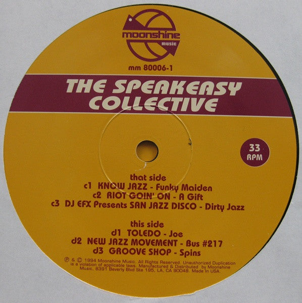 Various : The Speakeasy Collective (2x12", Comp, Promo)