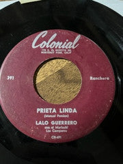 Lalo Guerrero Con El Mariachi Los Camperos : El Aguila Negra / Prieta Linda (7")