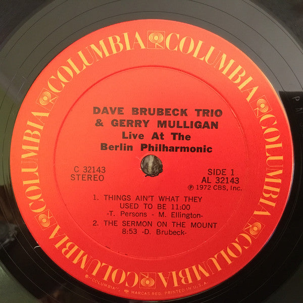 Dave Brubeck Trio & Gerry Mulligan* : Live At The Berlin Philharmonic (LP, Album, RE, Ter)