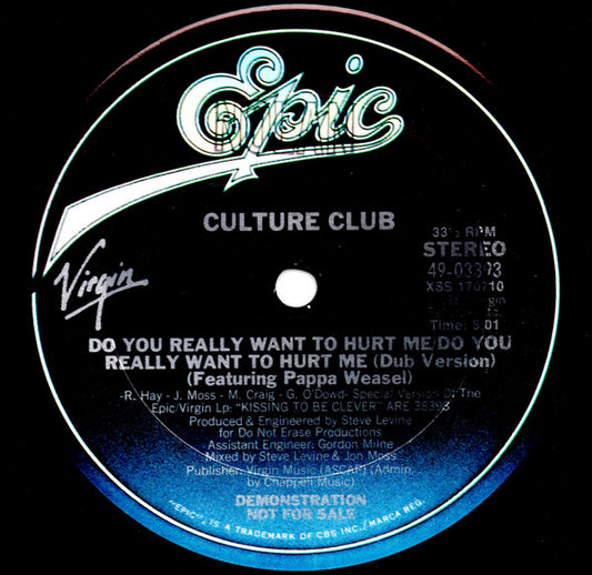 Culture Club : Do You Really Want To Hurt Me (12", Single, Promo)