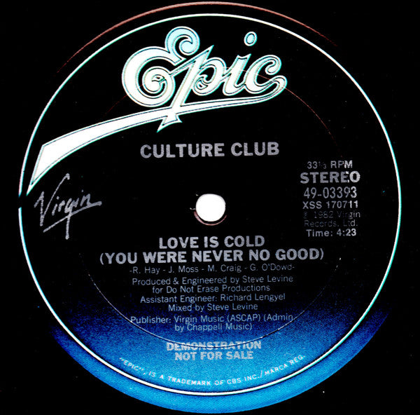 Culture Club : Do You Really Want To Hurt Me (12", Single, Promo)