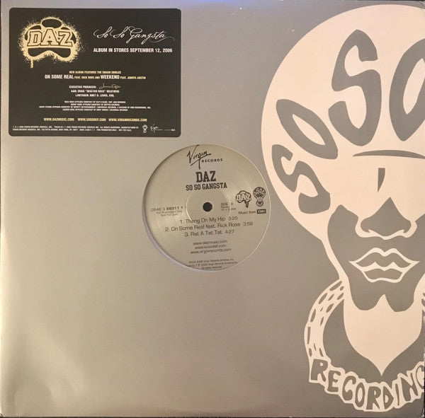 Daz* : So So Gangsta (2xLP, Album, Promo)