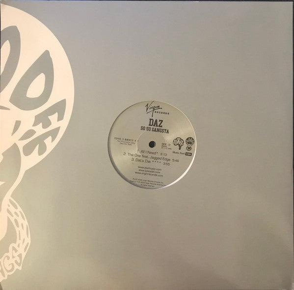 Daz* : So So Gangsta (2xLP, Album, Promo)