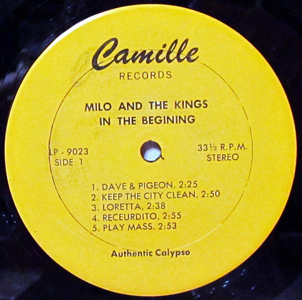 Milo And The Kings : In The Beginning (LP, Album)