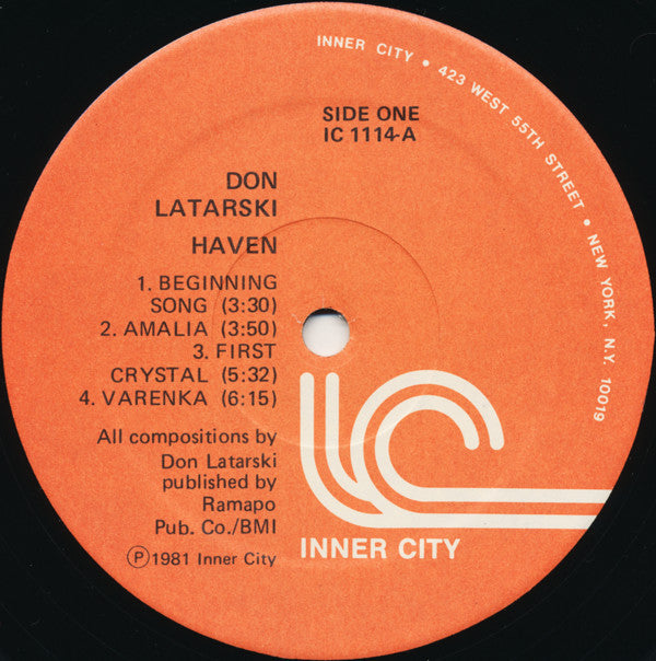 Don Latarski : Haven (LP, Album)