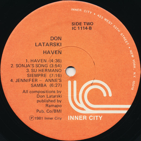 Don Latarski : Haven (LP, Album)