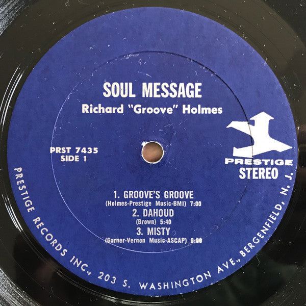 Richard "Groove" Holmes : Soul Message (LP, Album)