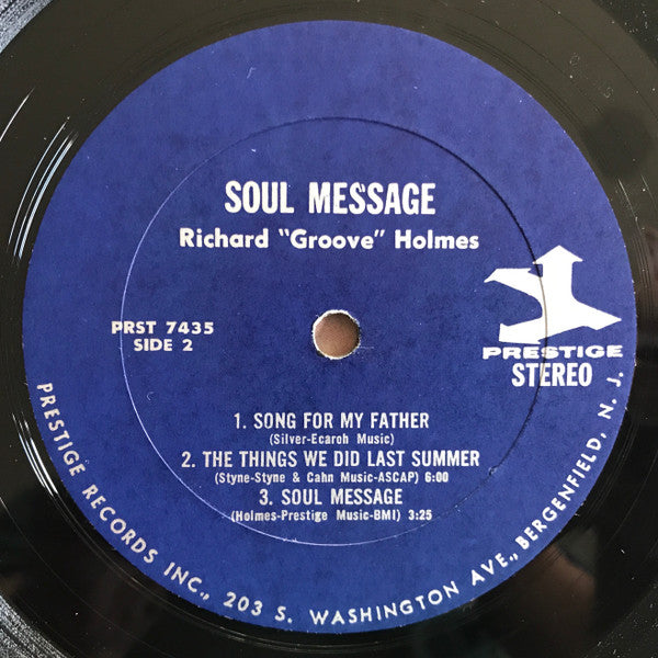 Richard "Groove" Holmes : Soul Message (LP, Album)