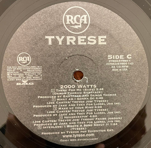 Tyrese : 2000 Watts (2xLP, Album)