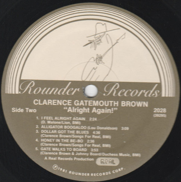 Clarence "Gatemouth" Brown : Alright Again! (LP, Album)