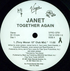 Janet Jackson : Together Again (2x12", Promo)