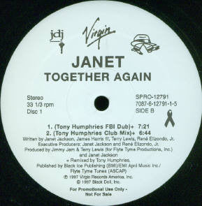 Janet Jackson : Together Again (2x12", Promo)