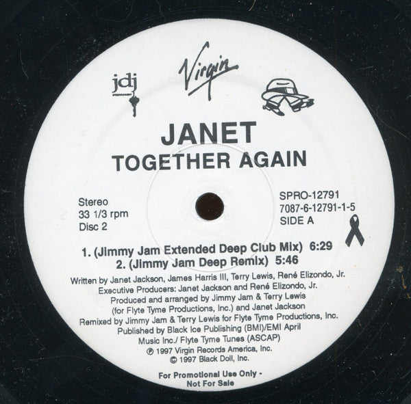 Janet Jackson : Together Again (2x12", Promo)