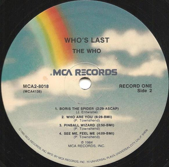 The Who : Who's Last (2xLP, Album)