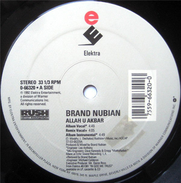 Brand Nubian : Allah U Akbar (12")