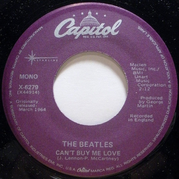 The Beatles : Can't Buy Me Love (7", RE)