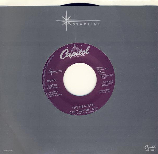 The Beatles : Can't Buy Me Love (7", RE)