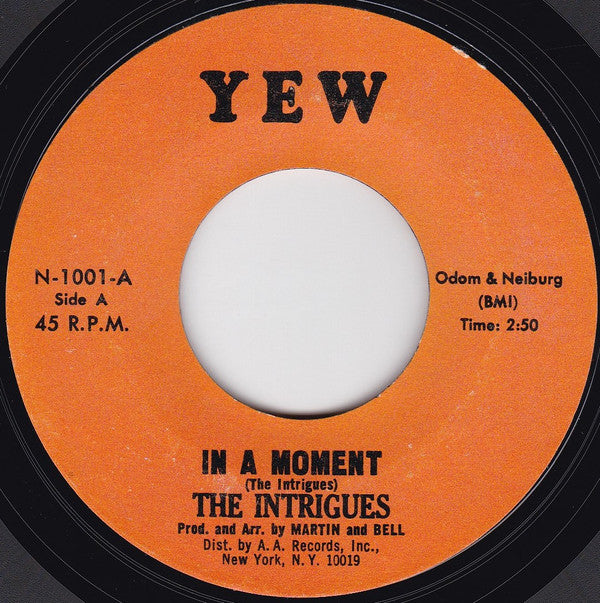 The Intrigues : In A Moment (7", Mono, Styrene, Bes)