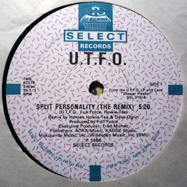 U.T.F.O.* : Split Personality (12")