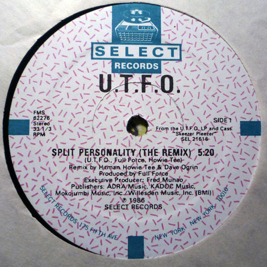 U.T.F.O.* : Split Personality (12")