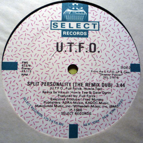 U.T.F.O.* : Split Personality (12")