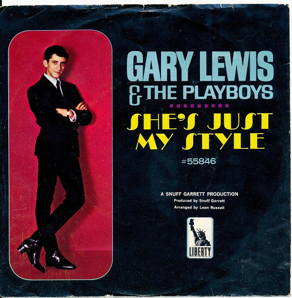 Gary Lewis And The Playboys* : She's Just My Style (7", Single, Styrene, She)