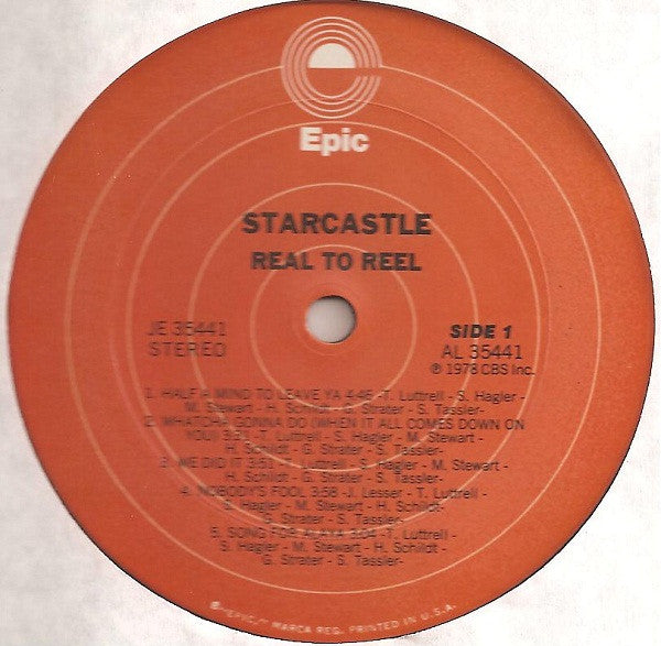 Starcastle : Real To Reel (LP, Album, Ter)