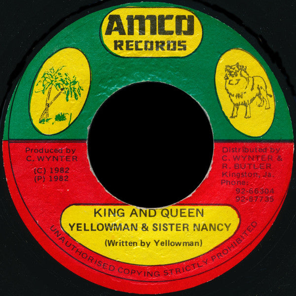 Yellowman & Sister Nancy : King And Queen (7")