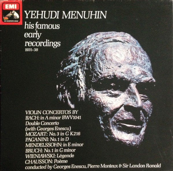 Yehudi Menuhin : His Famous Early Recordings 1931-38 (3xLP, Comp, Mono + Box)