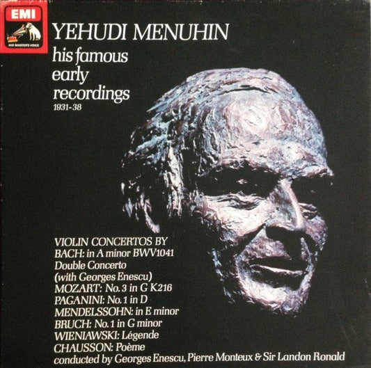 Yehudi Menuhin : His Famous Early Recordings 1931-38 (3xLP, Comp, Mono + Box)