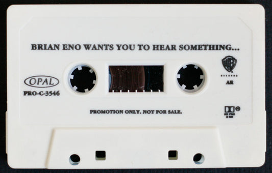 Brian Eno / Hugo Largo : Brian Eno Wants You To Hear Something... (Cass, Promo)