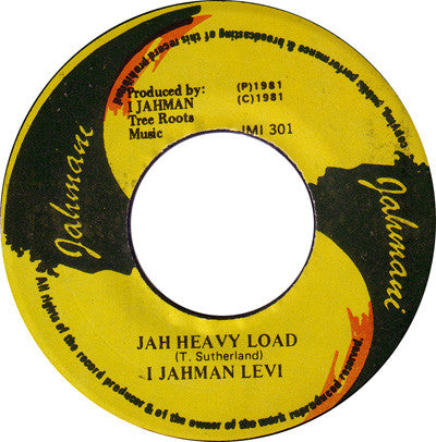 Ijahman Levi : Jah Heavy Load (7")