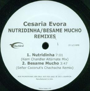 Cesaria Evora : Angola / Nutridinha / Besame Mucho Remixes (12", Promo)