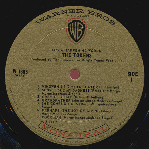 The Tokens : It's A Happening World (LP, Album, Mono, Ter)