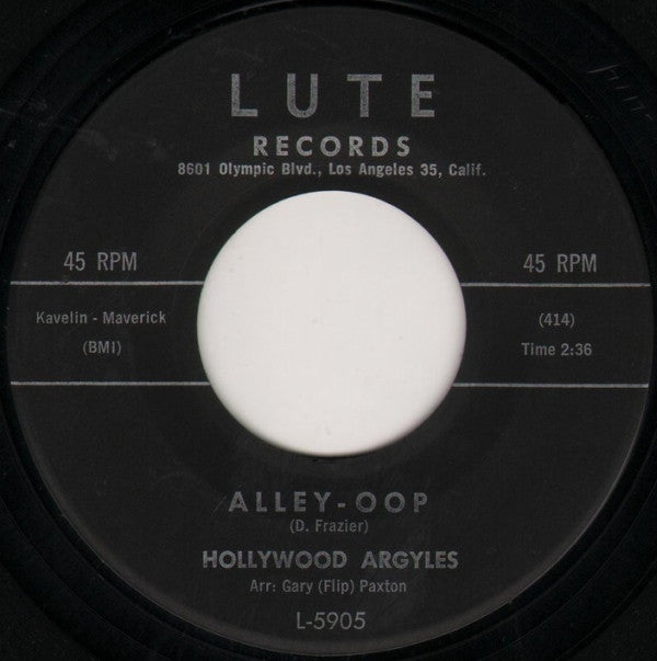 Hollywood Argyles : Alley-Oop (7", Single, Mon)