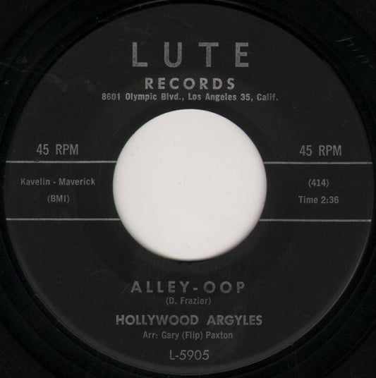 Hollywood Argyles : Alley-Oop (7", Single, Mon)