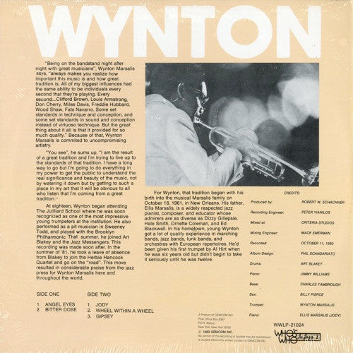 Wynton Marsalis : Wynton (LP, Album)