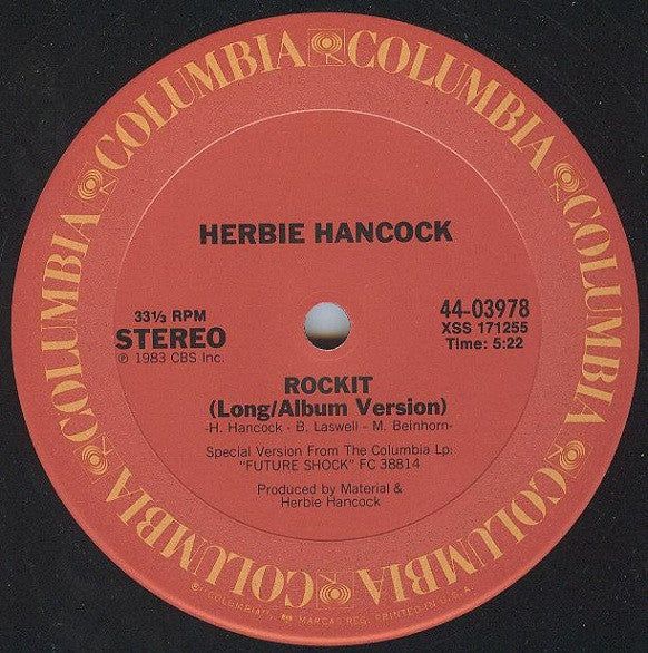 Herbie Hancock : Rockit (Extended Dance Version) (12", Single)