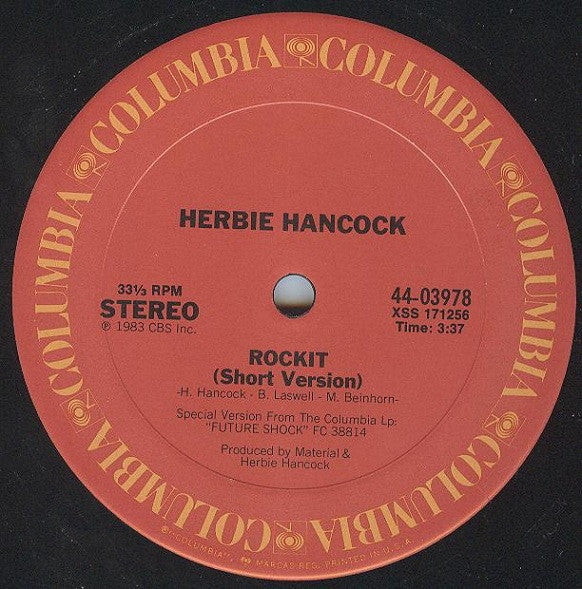 Herbie Hancock : Rockit (Extended Dance Version) (12", Single)