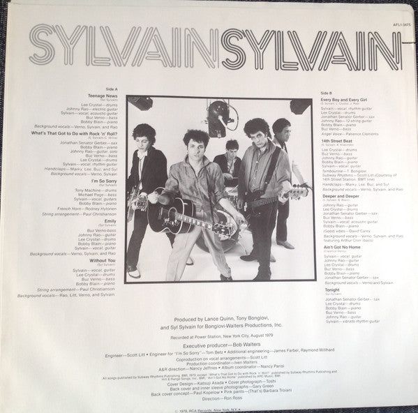 Sylvain Sylvain : Sylvain Sylvain (LP, Album)