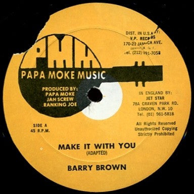 Barry Brown : Make It With You (12")