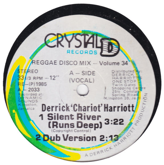 Derrick "Chariot" Harriott* : Silent River (Runs Deep) (12", RP)