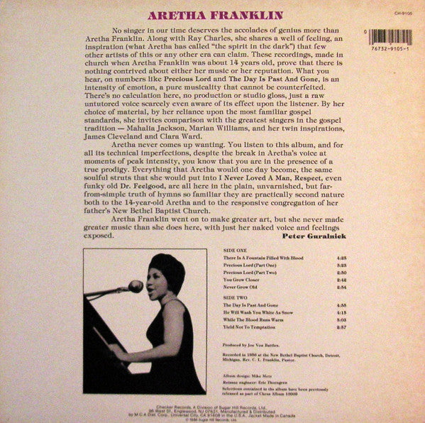 Aretha* : Aretha Gospel (LP, Album, RE)